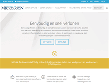 Tablet Screenshot of microloon.nl